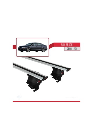 Audi A6 4f/c6 2004-2011 Arası İle Uyumlu Ace-4 Ara Atkı Tavan Barı Gri