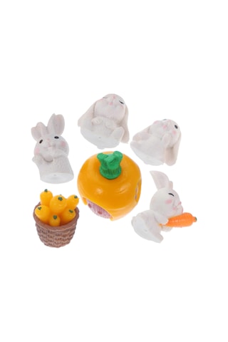 Arka Bahçe Dekoru Sevimli Tavşan Modeli Çim Bahçe Dekorasyonu Bas