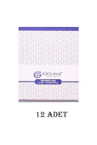 Gülpaş 685 Sipariş Fişi 1/50 Otokopili 12 Adet Gülpaş 685 Sipariş Fişi 1/50 Otokopili 12 Adet