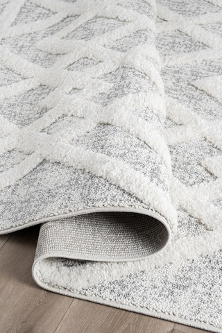 Norway Vl Bukleli Premium Yumuşak Peluş Post Iskandinav Oturma Odası Salon Halısı 65373a 65373a Krem-gri