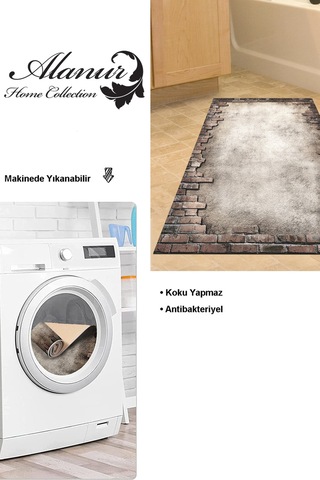 Dekoreko Kaymaz Taban Djt Banyo Halısı Yıldız Deri Modern F5049 gri