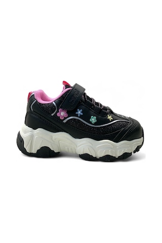 Cool Bella Kız Çocuk Okul Öncesi Rahat Sneaker Siyah