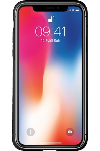 Apple Uyumlu iPhone XS Max iFace Yüzük Tutuculu Arka Kapak Halka-Siyah