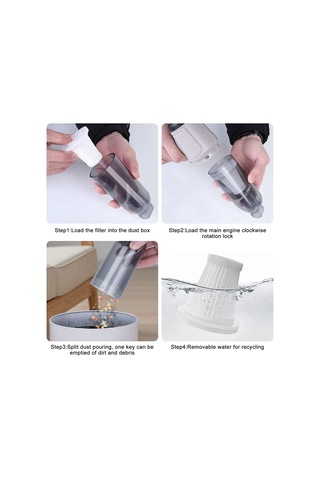 Xurunkeji 3'ü 1 Arada Bilgisayar Vakumlu Hava Üfleyici Elde Taşınabilir Hava Toz Alma Cihazı Şarj Edilebilir Araba Vakum Temizleyici Siklonik Emiş