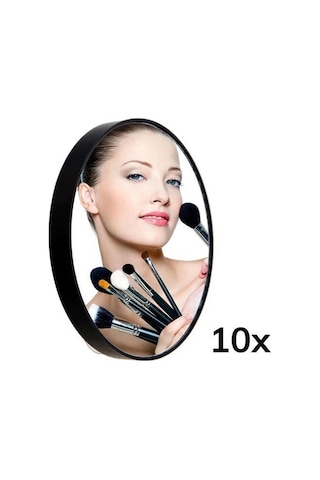 Zmc Bilişim 10x Büyüteçli Vantuzlu Pratik Kullanışlı Makyaj Lens Traş Aynası