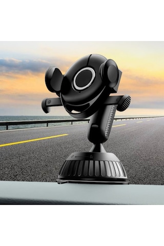 Ally 208-Z Araç Torpido Uzeri 360 Dönerli Telefon Tutucu (120128775)-Siyah