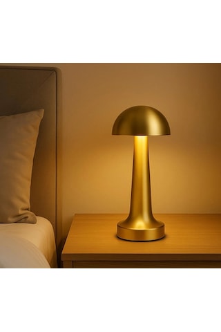 Bay 1 Adet Cata Ct 8429 Lizbon Gold Kasa Şarjlı Masa Lambası 3 Renk Najmaddin Standart