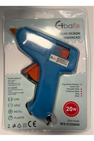 Bafix Mum Silikon Tabancası Mavi 20w Kdo