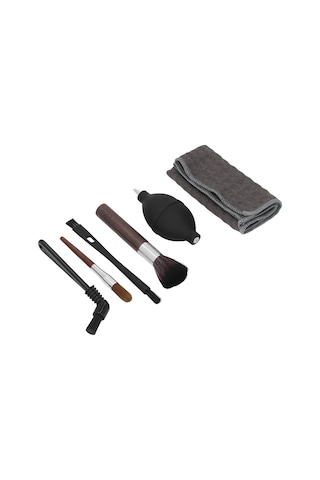 Dofolink Kahve Makinesi Temizlik Seti: 4 Fırça Nilon & Ahşap , Silikon Hava Blower Ve Makyaj Havlusu - Profesyonel Kahve Aletleri Bakımı Diğer