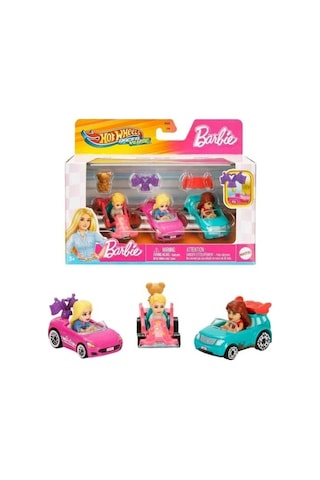 Hot Wheels Racerverse Barbie 3 Lü Araba Seti Jdg45