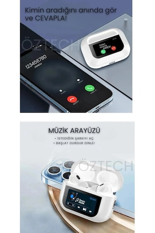 Dokunmatik Ekranlı İphone Ve Android Tüm Telefonlara Uyumlu Bluetooth Kulaklık