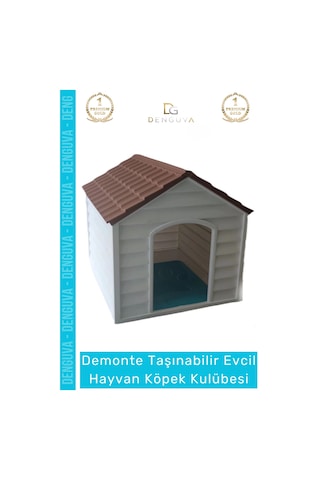 Köpekkulübesi Bahçe Tipi Demonte Kolay Kurulum Sağlıklı Polipreplen Yazlık Evcil Hayvan Köpek Kulüb
