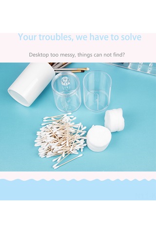 Kangvka Akrilik Şeffaf Çift Katlı Kosmetik Saklama Kutusu - Dudak Ruj, Koton Ve İğne Saklamak İçin, Temizliği Kolay Diğer