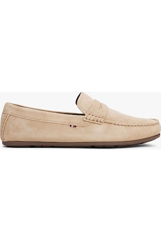 Casual Hılfıger Suede Drıver Bej