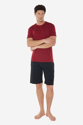 Malabadi Erkek Bordo Bisiklet Yaka Micro Modal Extra Yumuşak Şortlu Pijama Takımı 6031