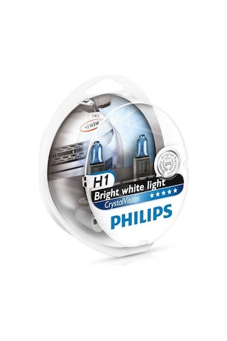 Philips Crystal Vision H1-H4-H7-H11 + 2 Mavi Park Ampülü 116671444