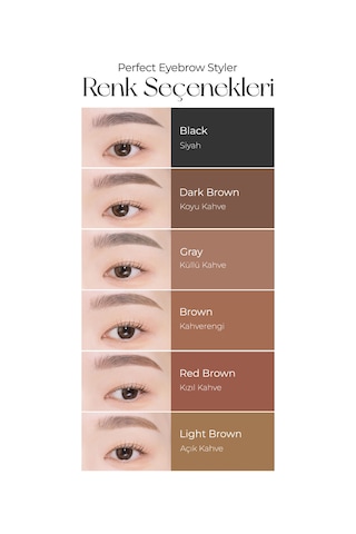 Missha Perfect Eyebrow Styler Uzun Süre Kalıcı Asansörlü Kaş Kalemi Black