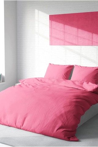 Nivemeshome Şeker Pembe %100 Pamuk Çift Kişilik Nevresimtakımı Pembe
