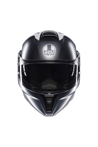 Agv Kask/streetmodular Resı Matt Grey Sılver Red Çok Renkli