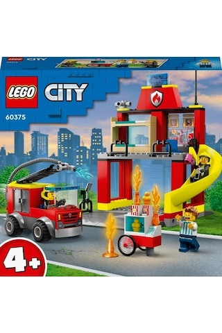 LEGO® City 60375 İtfaiye Merkezi ve İtfaiye Kamyonu 153 Parça