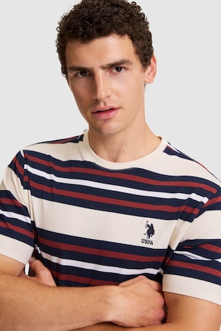 U.s. Polo Assn. Erkek Krem Tişört 50326971-vr071