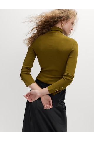 Marks & Spencer Fitilli Balıkçı Yaka Kazak Yeşil