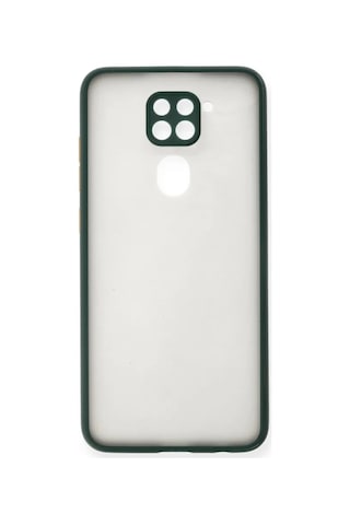 Jenerik Xiaomi Redmi Note 9 Kılıf Montreal Silikon Kapak - Yeşil