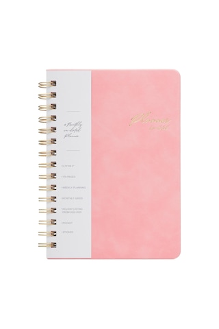 Sp. Vegan Deriş Sert Kapak Planlayıcı. A5. 100 Gr. , 176 Sayfa. 4 Yap. Sticker Ve Cep.pembe Pembe