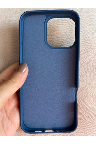 Apple Uyumlu iPhone 16 Pro Logolu İçi Kadife Silikon Lansman Kılıf