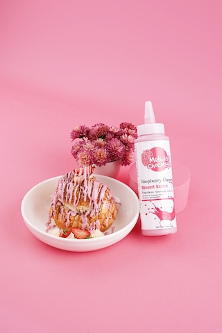 Melwiss Chocolate Frambuaz Aromalı Çikolata Sosu - Waffle Pankek Sosu 330 G