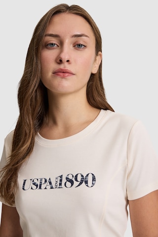U.S. Polo Assn. U.s. Polo Assn. Kadın Krem Tişört 50323462-vr071
