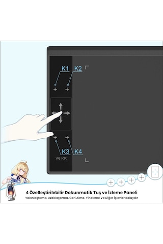 Veikk A30 10 x 6" Grafik Tablet