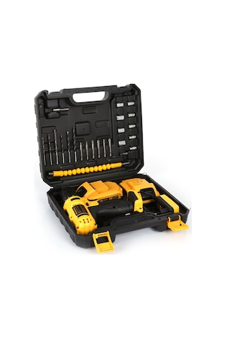 Dawreek 24v 5ah Metal Şanzumanlı +27 Parça Set Şarjlı Matkap