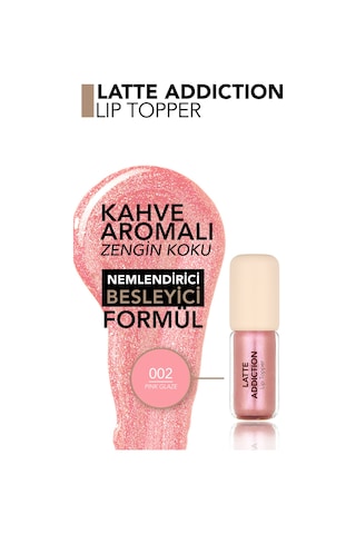 Flormar Latte Besleyici Etkili & Kahve Aromalı Dudak Parlatıcısı 002 Pink Glaze