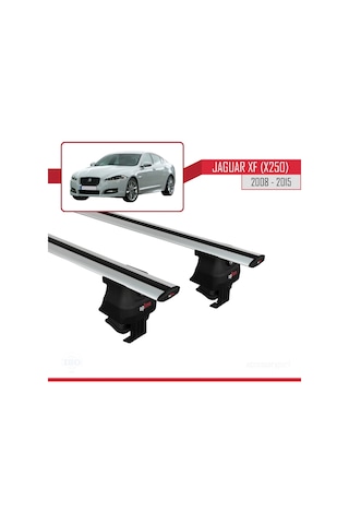 Jaguar Xf X250 2008-2015 Arası İle Uyumlu Ace-4 Ara Atkı Tavan Barı Gri