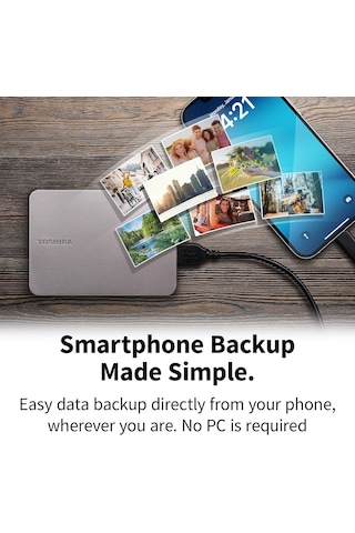 Canvio Flex 2.5 1tb Usb 3.2 Gen-1 + Type-c + Type-a Hdtx210escaa Taşınabilir Harici Sabit Disk