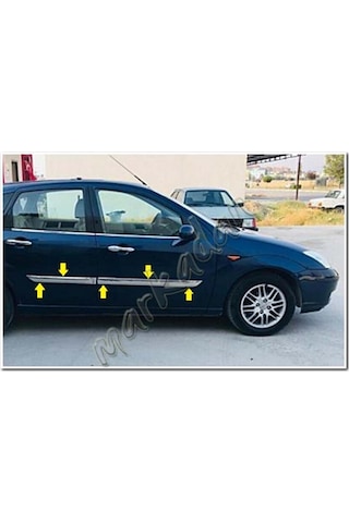 Ford Focus Krom Yan Kapı Çıtası 1998-2005 4 Parça Paslanmaz Çelik