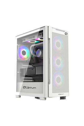 Quantum Gaming Snapfire White 650w 4 Fanlı Mesh Beyaz Gaming Masaüstü Kasa