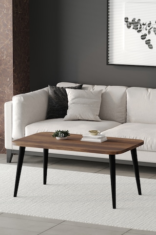 Roma Orta Sehpa Metal Ayaklı , Orta Sehpa , 100 X 60 X 50 Cm Siyah Metal Barok
