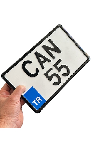 Motor Plakası, Dekor Plaka 15x25 Cm