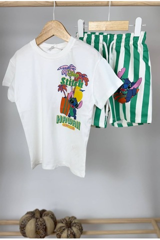 Poala Kids Stitch Hawai Takım Çok Renkli