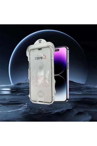 Apple Uyumlu iPhone 11 Pro Zore Kolay Uygulama Aparatlı 5d Magic Glass Cam Ekran Koruyucu