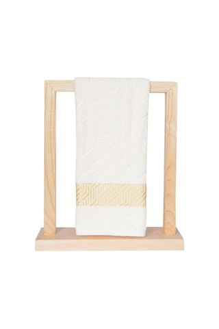 Vos Versa Bursa Varak Serisi 50x90cm %100 Pamuk 4lü Yüz Havlusu Beyaz Vvhm0020-377 - Beyaz