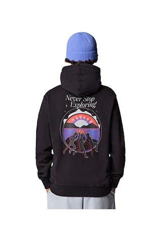 The North Face U Never Stop Relaxed Hoodie Unisex Outdoor Sweatshirts Nf0a8c3cjk31 Siyah Siyah