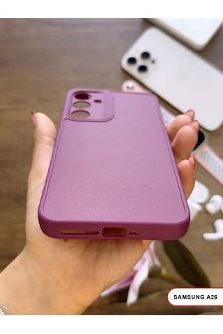 Samsung Galaxy A26 Uyumlu Kamera Korumalı Darbeye Dayanıklı Renk Atmayan Keep Silikon Kılıf Mor