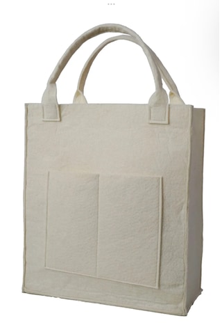 Yunusoğlu Home Çok Amaçlı Keçe Omuz ve El Askılı Anne Bebek Bakım Çantası Krem