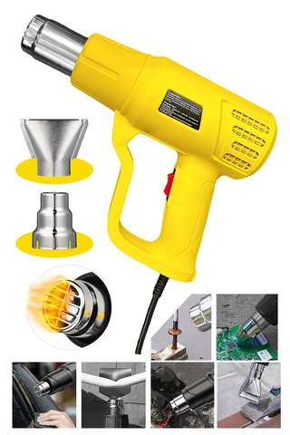 Bakır Sargılı Rezistans 2 Kademeli Sıcak Hava Tabancası