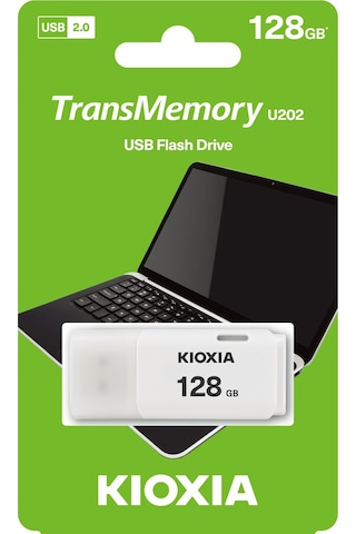 128gb Kıoxıa Usb2.0 Beyaz Usb Bellek Lu202w128gg4