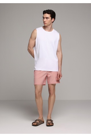 Colin's Colins Slim Fit Çizgili Erkek Kirmizi Deniz Şortu Cl1079394 Q1.v1 Crl Mercan