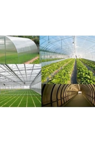 Sera Naylonu, 36 Aylık, 5 Katkılı, 350 Micron 12x14 Şeffaf Sera Örtüsü, Uv Dayanımlı, Ir, Ev, Ab, Ld